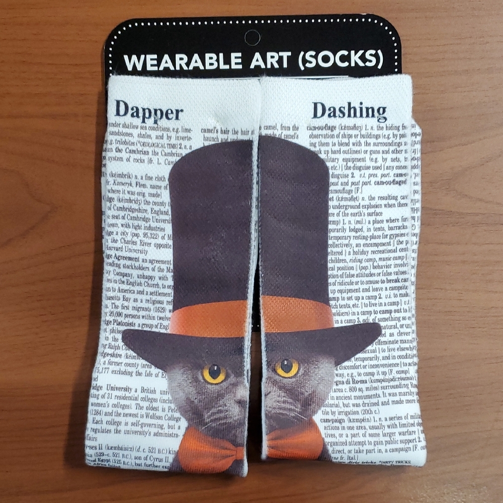 Top Hat Cat Socks